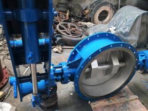 Electric hydraulic metal hard seal butterfly valve