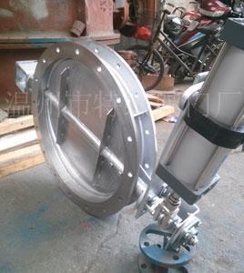 Pneumatic regulating butterfly valve