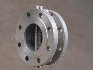 Flange butterfly check valve