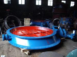 Tilt electric round flange type butterfly valve