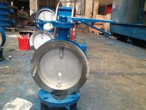 Handle ventilation butterfly valve to the clamp