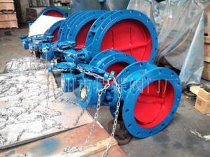 Chain type ventilation butterfly valve